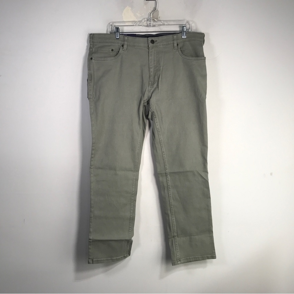 Jachs New York 5 Pocket Denim Pant, Men's Size 38 x 30 - Green